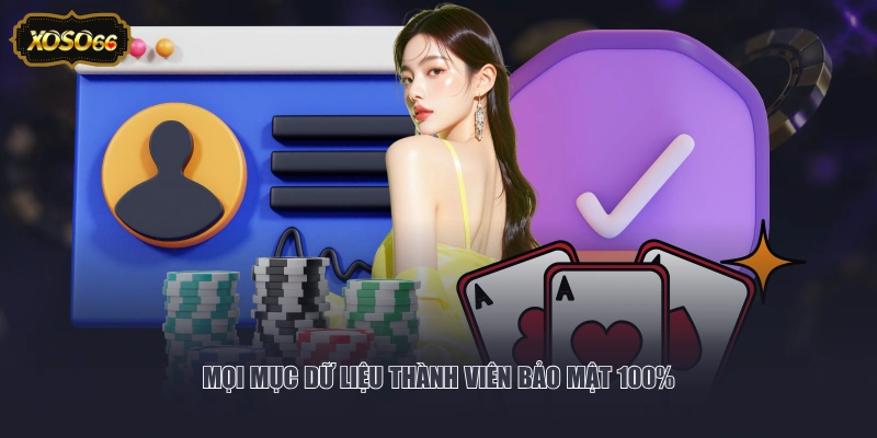 Mọi mục dữ liệu thành viên bảo mật 100%